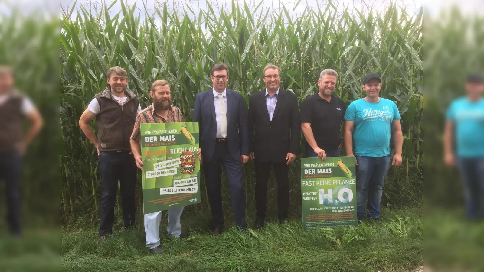 Bernhard Karrer, Mathias Lohmeier, Landrat Martin Bayerstorfer, Michael Hamburger, Robert Grimm und Franz Bauschmid (von links).  (Foto: Landwirtschaft im Landkreis Erding)