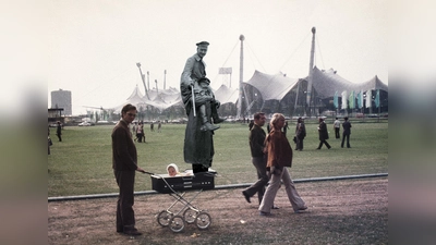 Olympiade München 1972, digitale Collage (Foto: © Anja Frers)