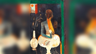 Das Bild „The Fortune Teller“ gab der Ausstellung ihren Titel.  (Foto: Hajek)
