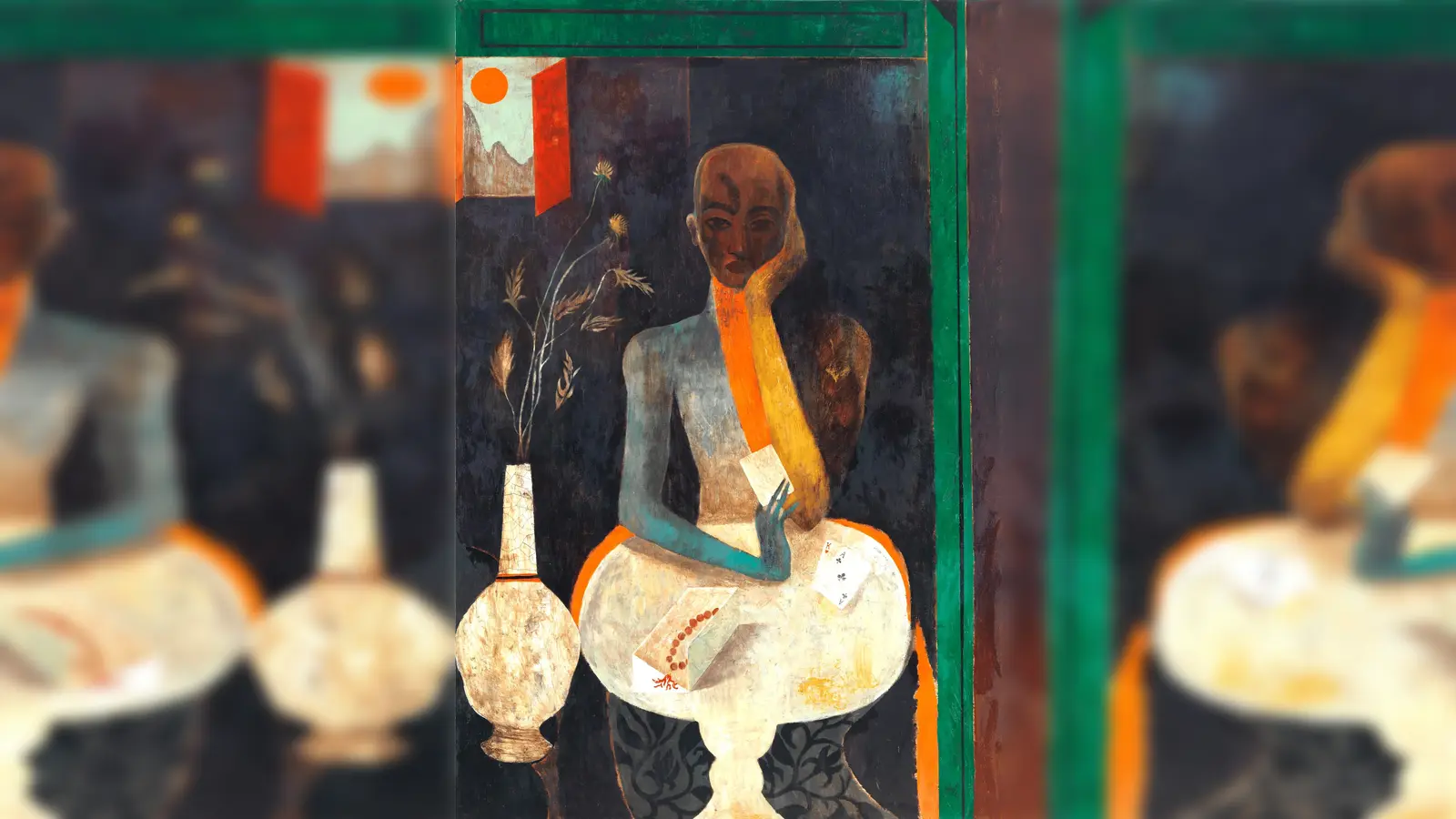 Das Bild „The Fortune Teller“ gab der Ausstellung ihren Titel.  (Foto: Hajek)