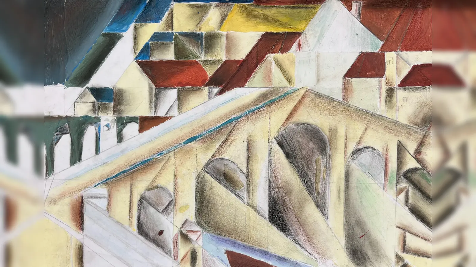 Diese Brücke nach Lyonel Feininger ist das Werk von Leo Zhu. (Foto: Korbinian Jaud)
