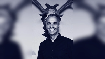 Stefan Kröll grantelt für die gute Laune in den SWW-Werkstätten am 23. September. (Foto: Kröll)