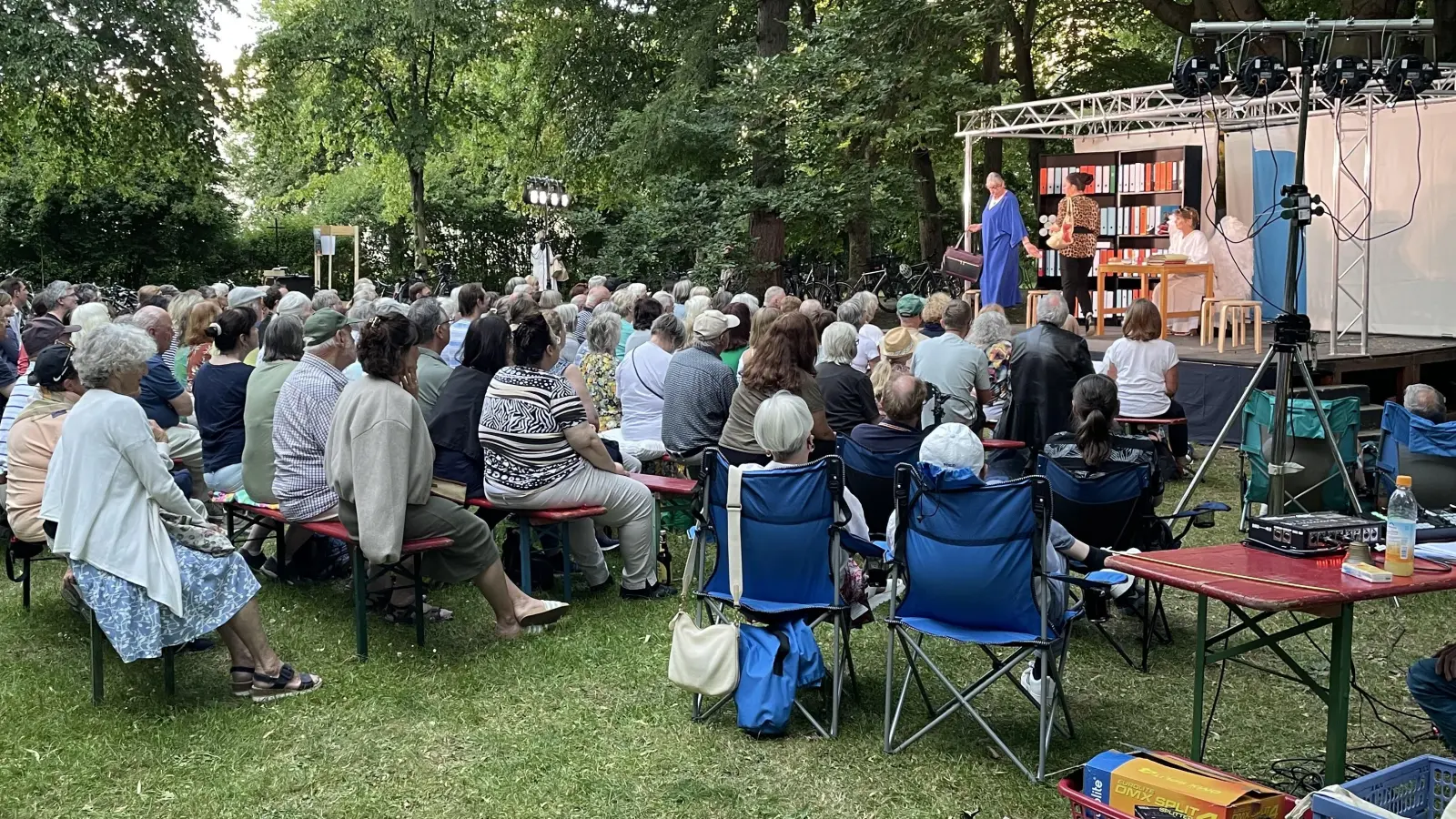 Der Berg am Laimer Theatersommer ist bereits gestartet. Gespielt wird bis zum 20. Juni. (Foto: Andrea Kugler)