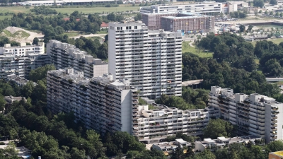 Auch die Olympia-Pressestadt gehört zu Moosach. Ihre Errichtung vor über 50 Jahren brachte einen großen Umbruch für den Stadtteil.  (Foto: Geschichtsverein Moosach )
