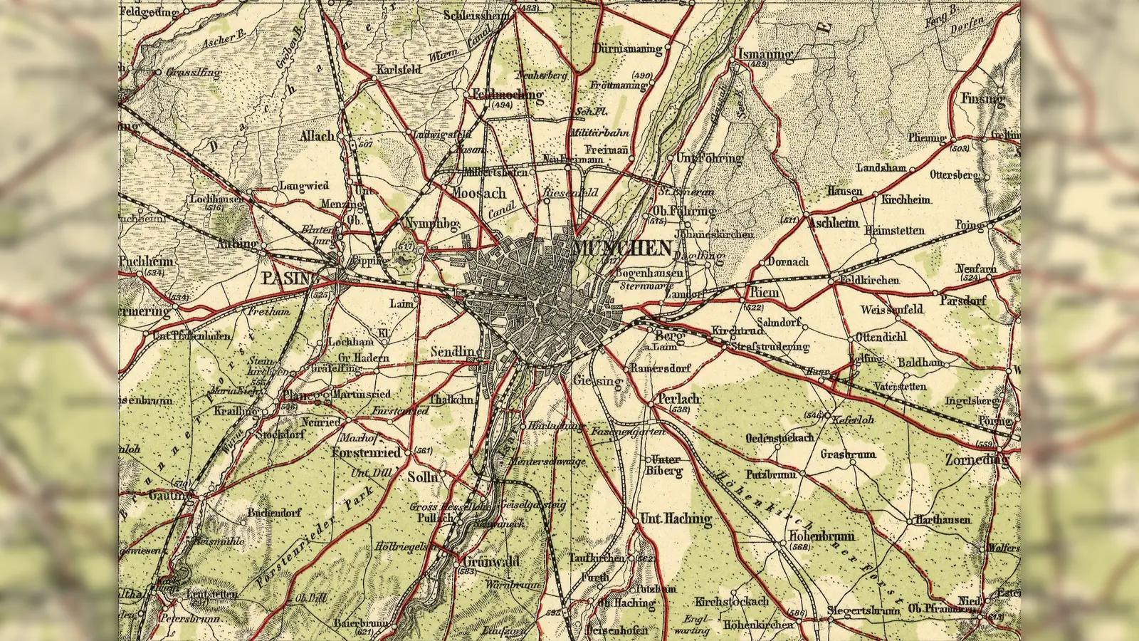 Historische Karte (Quelle: Bayerische Vermessungsverwaltung - www.bayernatlas.de, CC BY-ND 3.0 DE)