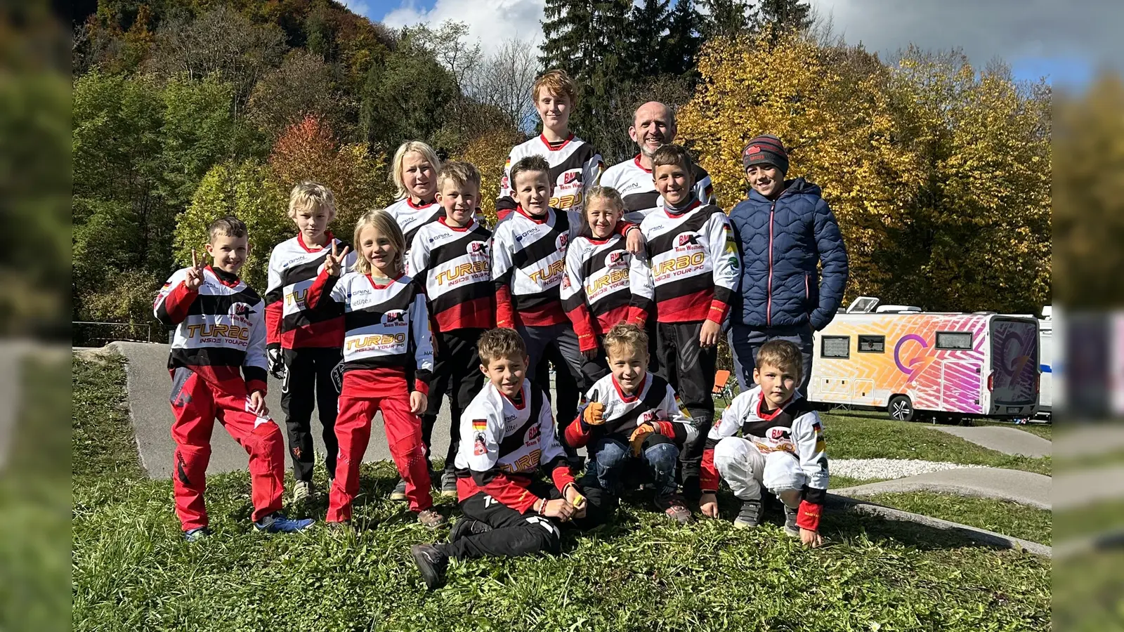 Das BMX-Team Weilheim war wieder mit Begeisterung dabei. (Foto: Kott)