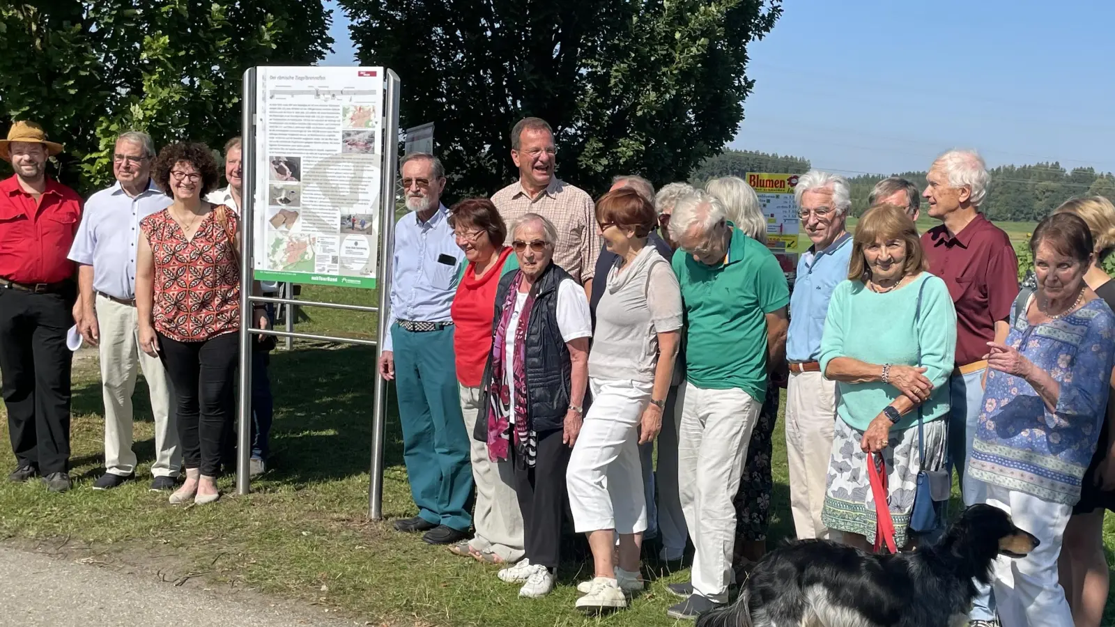 Am Tag des offenen Denkmals wurde eine neue Gedenktafel am römischen Ziegelbrunnen eröffnet. (Foto: pst)