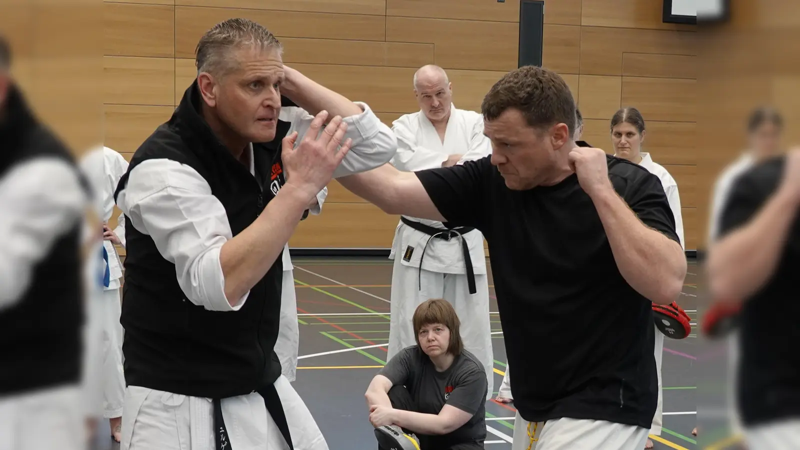 Sich behaupten können: Jürgen Kestner und Rudi Russ (links) leiten den Lehrgang für Selbstverteidigung und Selbstbehauptung in Herrsching. (Foto: 1.Budo-Verein Herrsching e.V. )