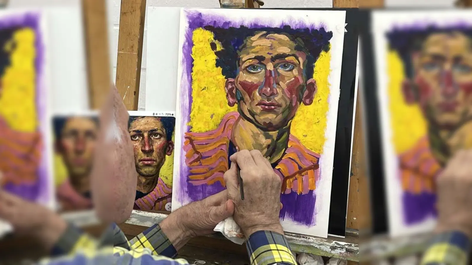 „Malen mit Öl – für alle, die mehr wollen“ heißt ein Kursangebot der Malakademie München (Foto: Münchner Bildungswerk/Thomas Beecht)