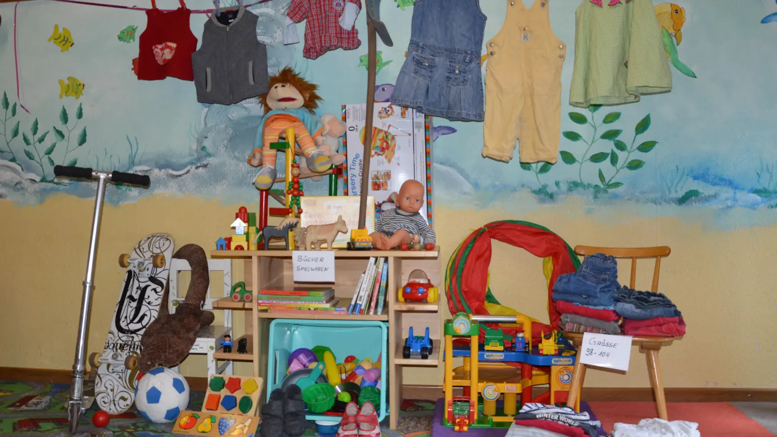 Angeboten wird nicht nur Kinderkleidung, sondern auch Spielzeug und vieles mehr. (Foto: Gustav-Adolf-Gemeinde)