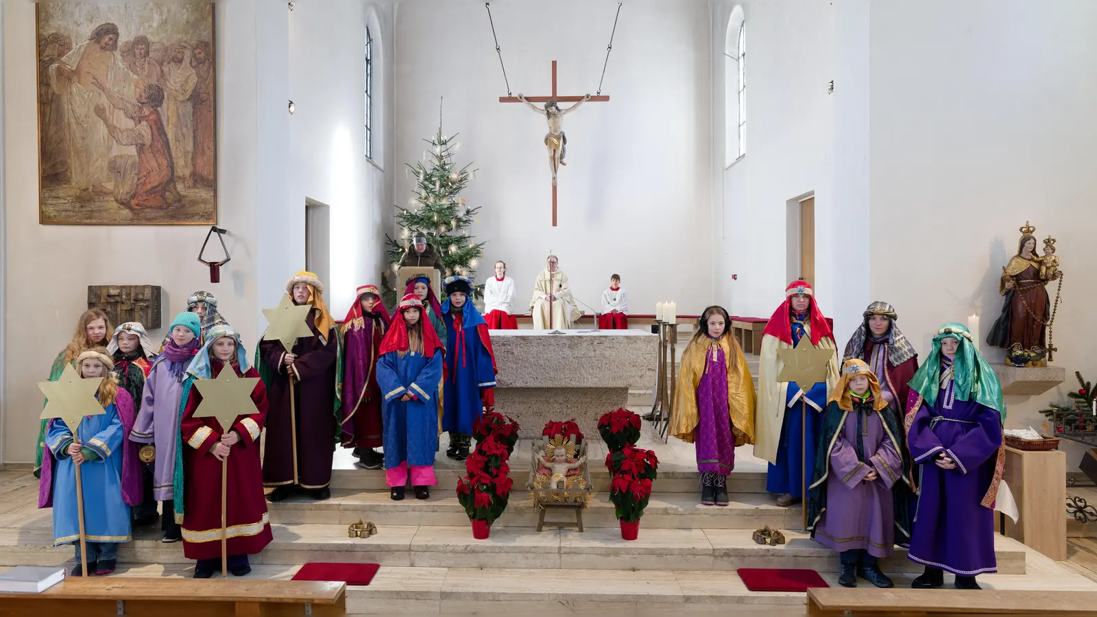 Die Sternsingen haben fleißig für Kinder in Not Geld gesammelt. (Foto: Laumeyer)