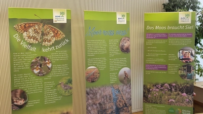Der Bund Naturschutz, Kreisgruppe Freising, informiert über den „Alleskönner Moor”. (Foto: Stadt Freising)