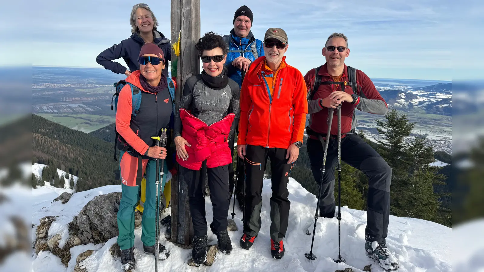 Mitglieder der DAV-Ortsgruppe Dachau auf der Rampoldplatte. (Foto: DAV/Ortsgruppe Dachau)