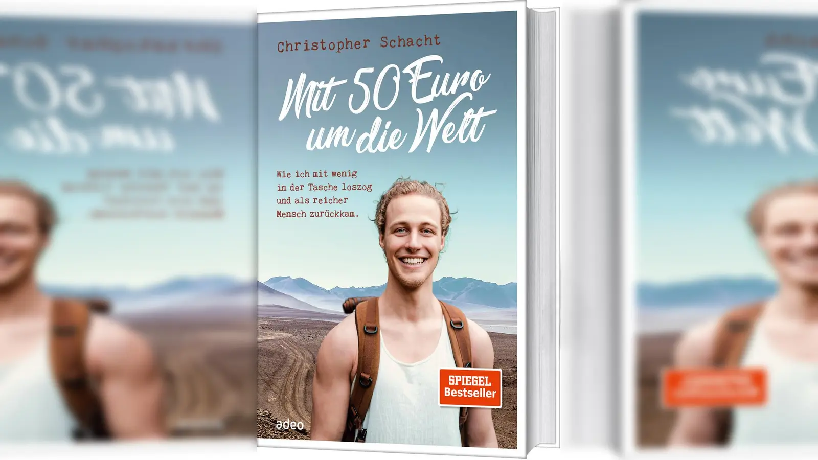 Christopher Schacht war vier Jahre unterwegs, hat 45 Länder bereist und 100.000 Kilometer zu Fuß, per Anhalter und auf Segelbooten zurückgelegt. (Foto: adeo-Verlag)