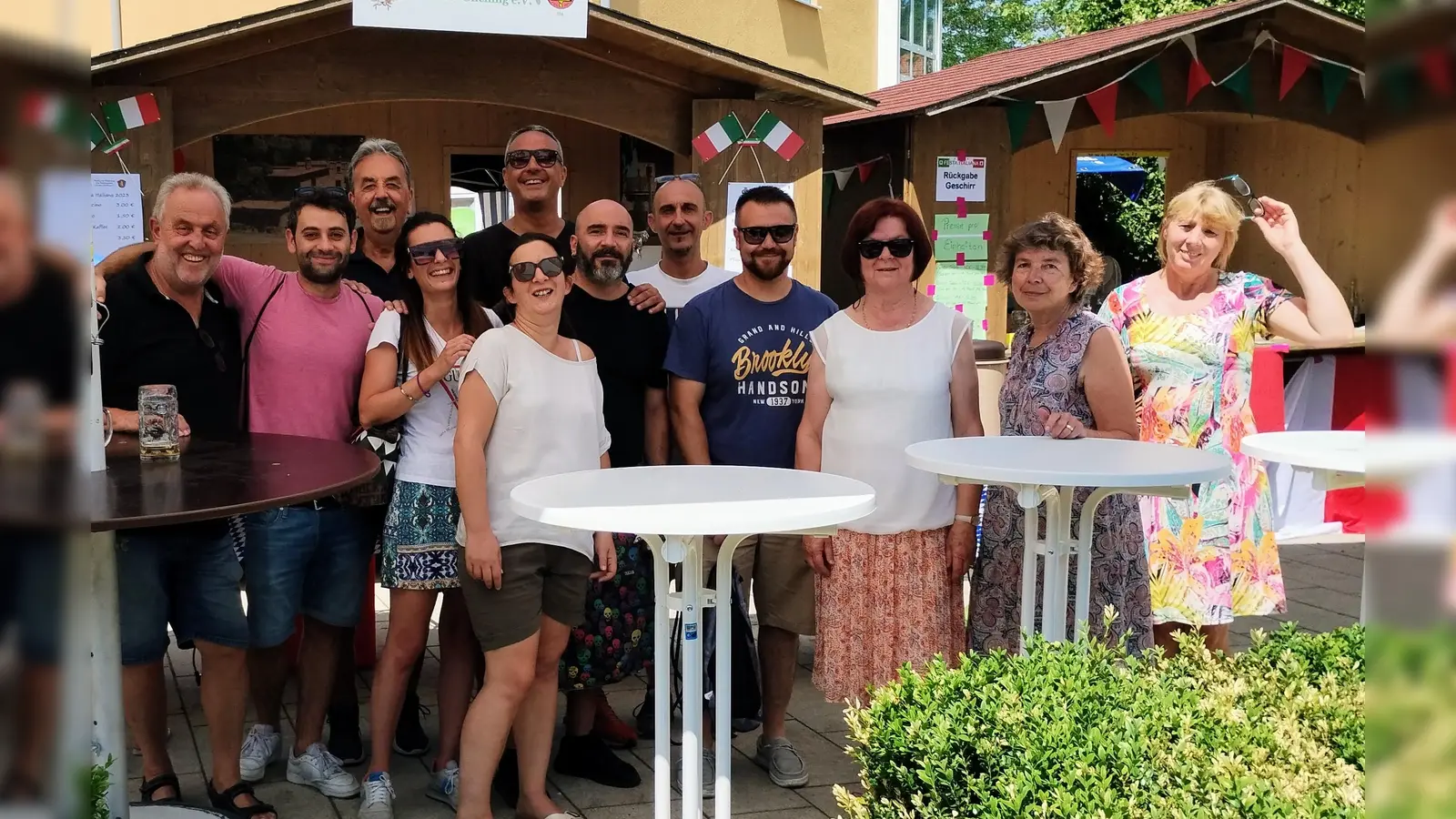Die italienischen Freunde aus Cecina des Vereins zur Förderung der Partnerschaft Cecina - Gilching. (Foto: Cecina-Verein)