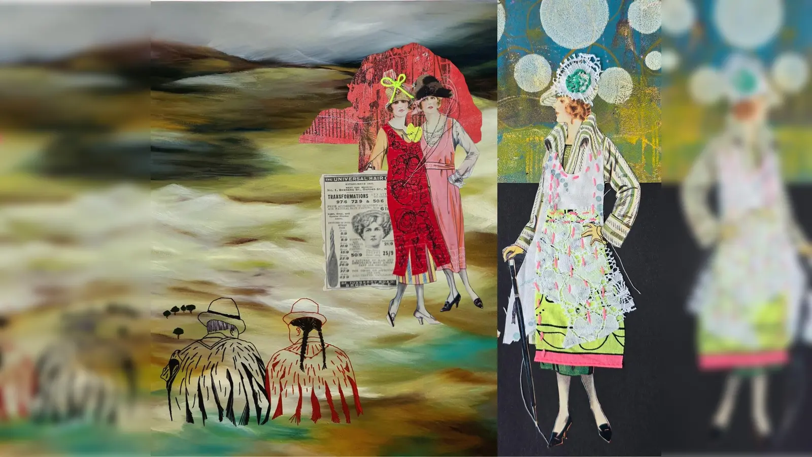 Dr. Jutta Schreiber und Katja Ochoa Molano zeigen ihre vielfältigen künstlerischen Positionen. (Foto: ARTtime)