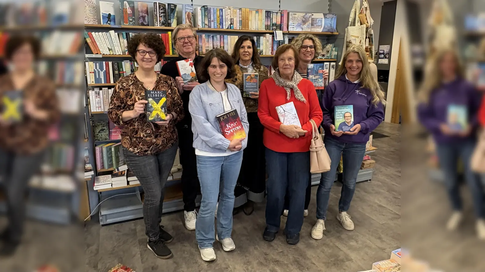  Das Lesezeichen-Team und die Germeringer Geschäftsleute freuen sich auf eine besondere Aktion. (Foto: Lesezeichen)