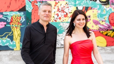 Es spielt das Künstlerduo Dauenhauer-Kuen mit Anna Sophie Dauenhauer (Violine) und Lukas Maria Kuen (Piano). (Foto: Jonas Becker)