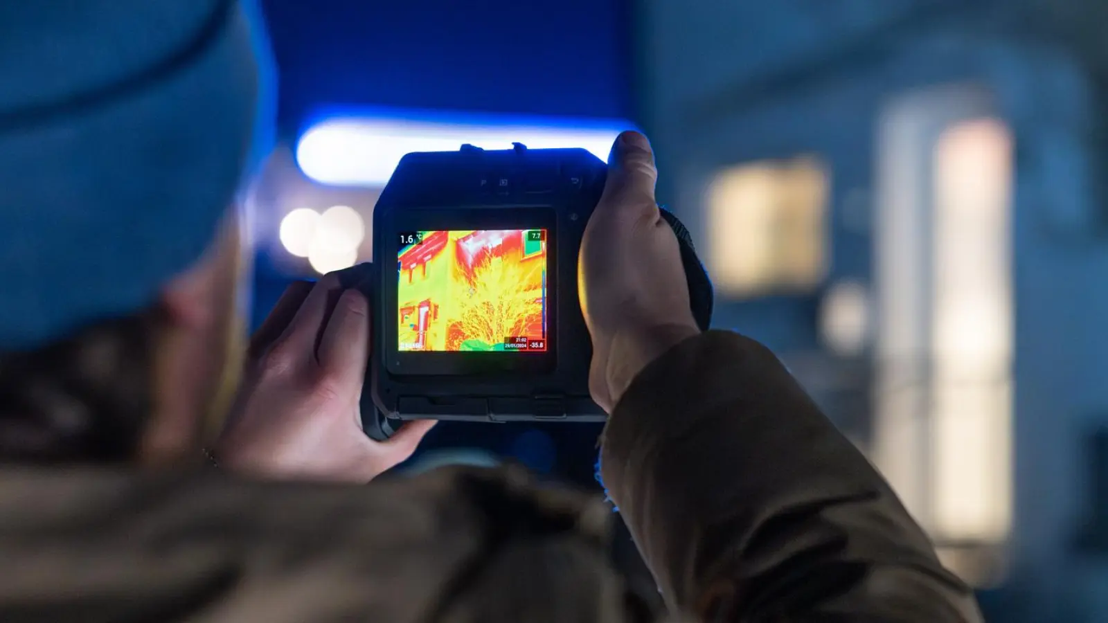 Die Thermografieaktion findet vorwiegend nachts statt. (Foto: Freisinger Stadtwerke)