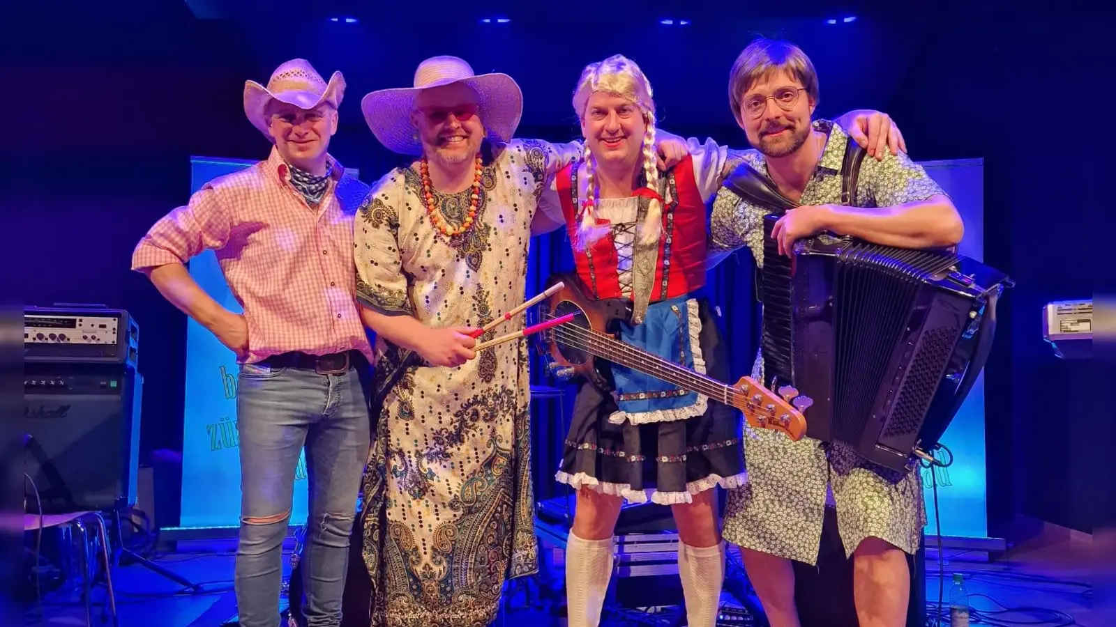 Die Partyband Host mi freut sich auf viele gut gelaunte Frauen beim Weiberfasching. (Foto: Host mir)