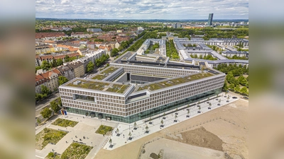 Das neue Strafjustizzentrum am Leonrodplatz. (Foto: Bernd Jaufmann Fotografie )