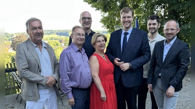 Der Kreisverband wählte seinen Vorsitzenden (von links): Manfred Herz, Harald Schwab, Michael Kießling, Eva-Maria Klinger, Ludwig Horn, Maximilian Kämmler, Andreas Lechermann. (Bild: CSU)