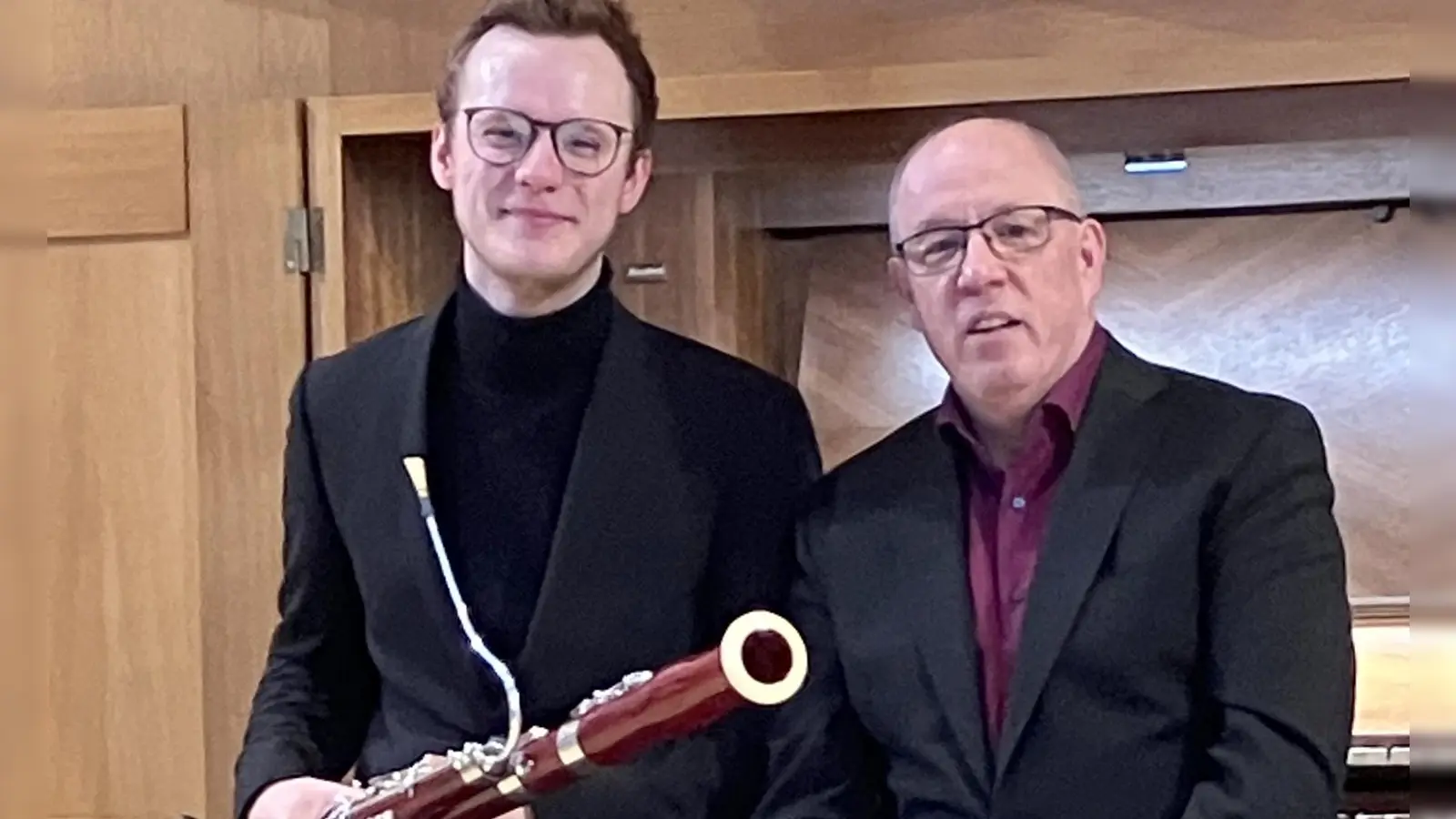 Elias Schneider (links) und Klaus Geitner. (Foto: Martin Funk)