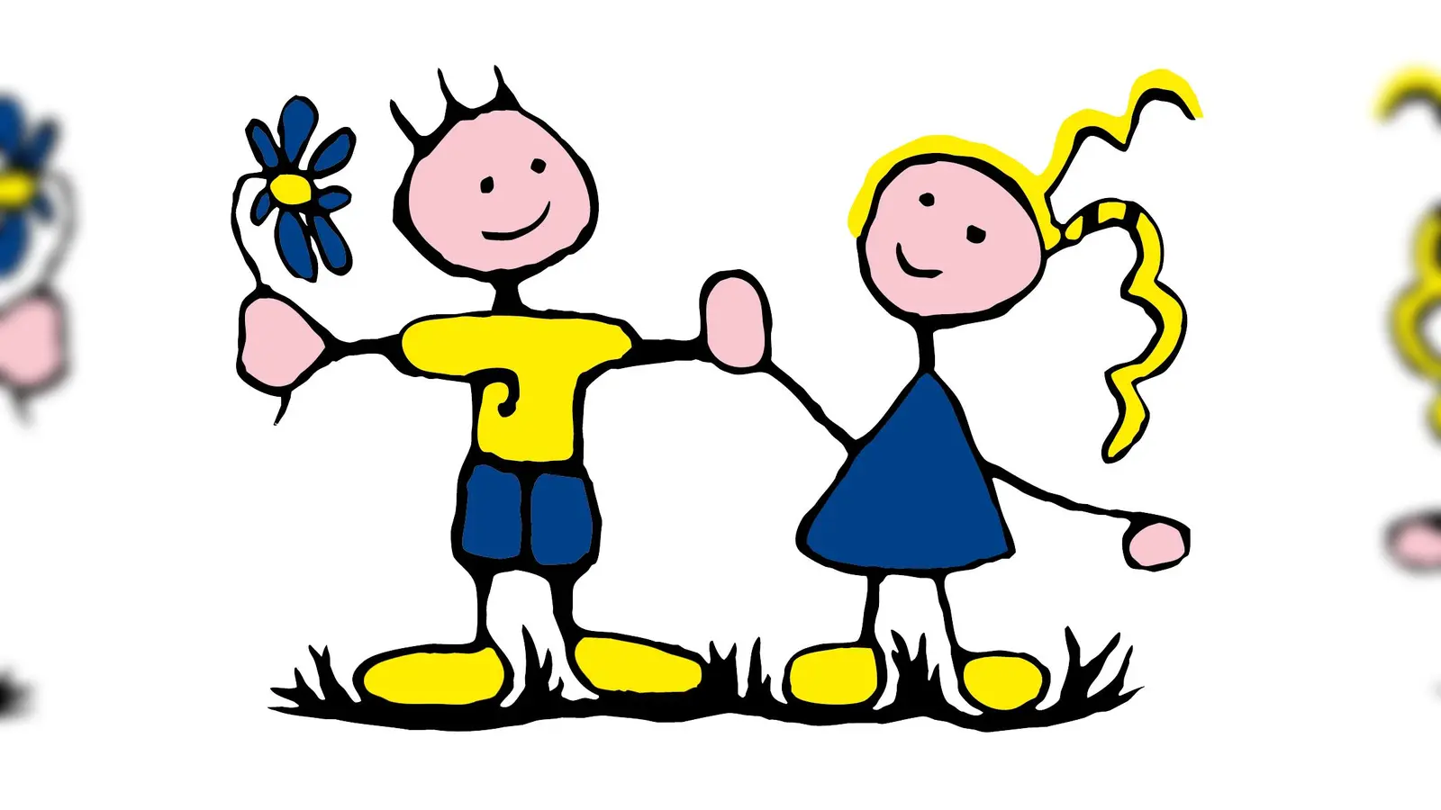 Als Zeichen der Unterstützung hat der Kindergarten St. Johannes sein Logo in den Farben der ukrainischen Flagge gestaltet. (Foto: KiGa St. Johannes)