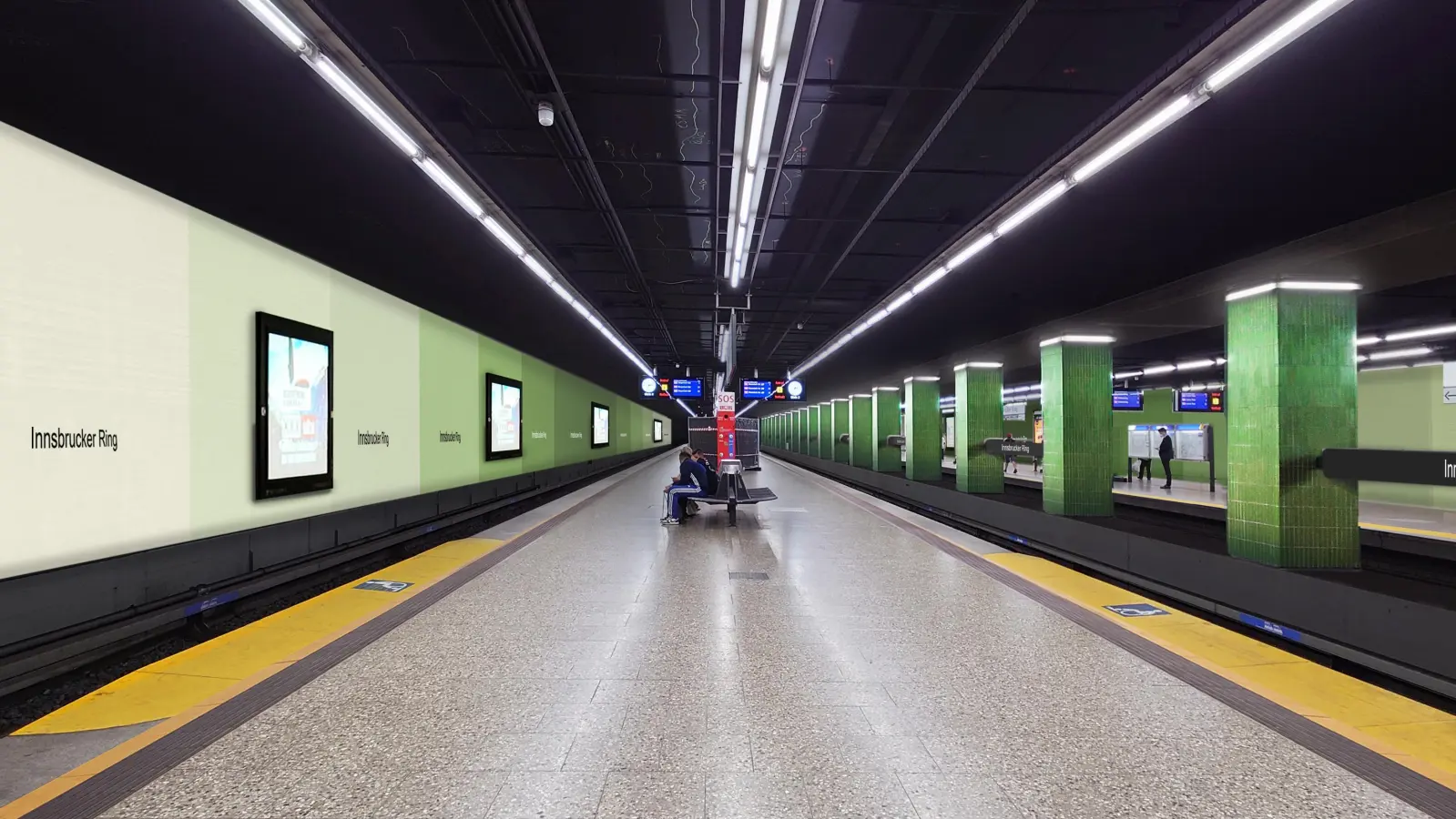 Im Zuge der Sanierung bekommt der U-Bahnhof Innsbrucker Ring auch ein neues Gesicht. (Bild: SWM/MVG)
