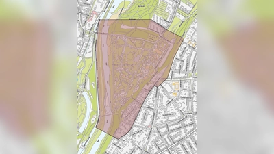 In der rot markierten Zone ist zum Jahreswechsel aus Tierschutzgründen kein Feuerwerk erlaubt.  (Foto: Landeshauptstadt München)