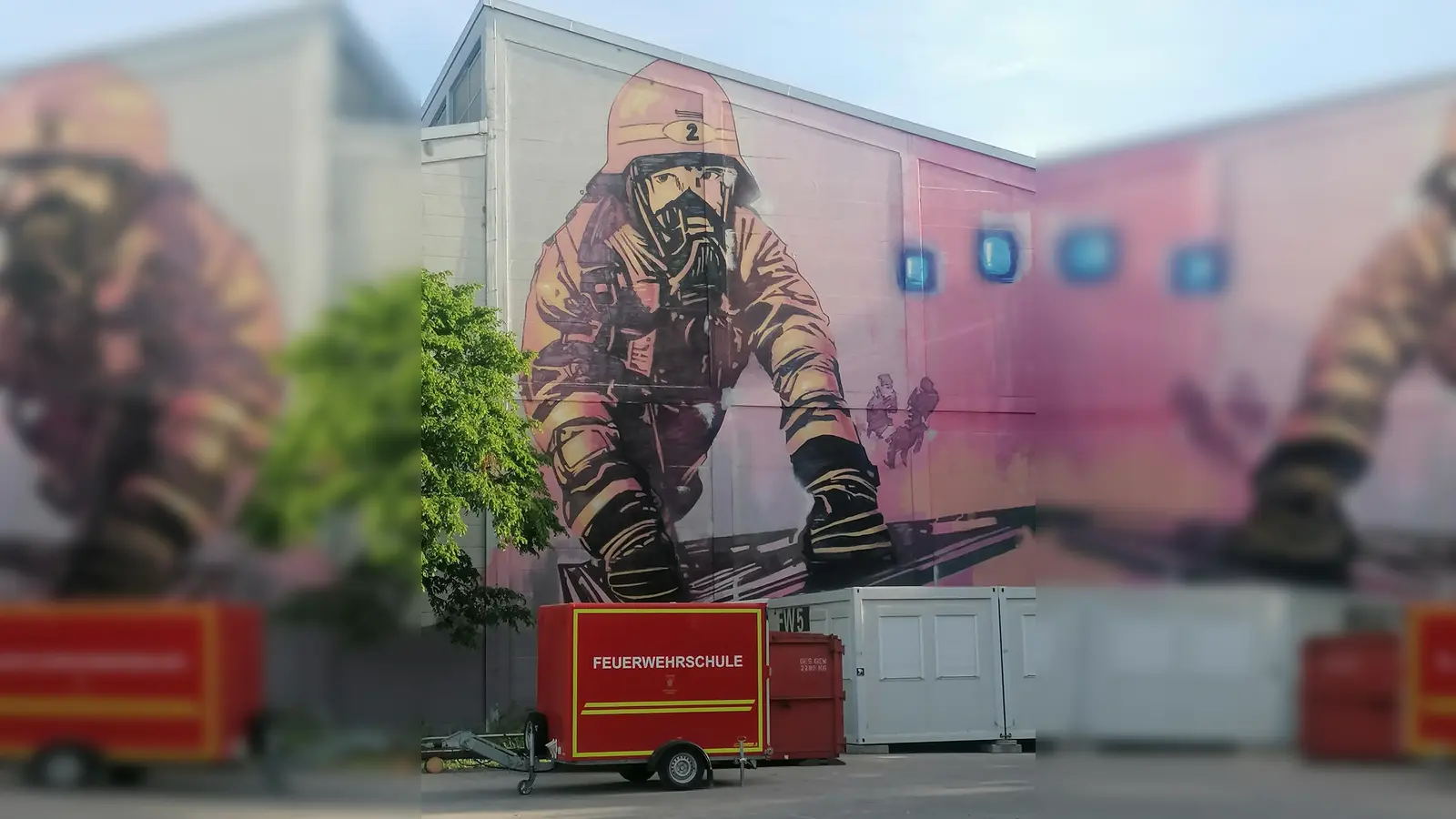 Die Übungshalle der Feuerwehr- und Rettungsdienstschule (FRSM) in der Aidenbachstraße weist Abnutzungserscheinungen auf. (Foto: job)