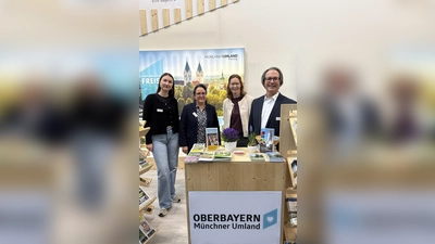 Mit einem gemeinsamen Stand präsentierten sich Stadt und Landkreis Freising auf der Reise- und Freizeitmesse f.re.e in München. (Foto: LRA Freising)