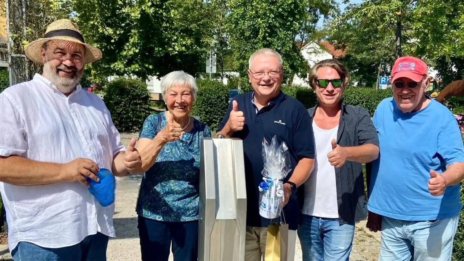 Feierten gemeinsam Abschied (v.l.): Roland Schrafstetter, Rosmarie Brosig, Albert Pfannes, Willi Boneberger und Peter Unger. (Foto: oh)