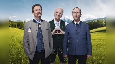 Kabarettsolo rund um den Medienzirkus (von links): Wolfgang Krebs, Wolfgang Krebs und Wolfgang Krebs. (Foto: Severin Schweiger)