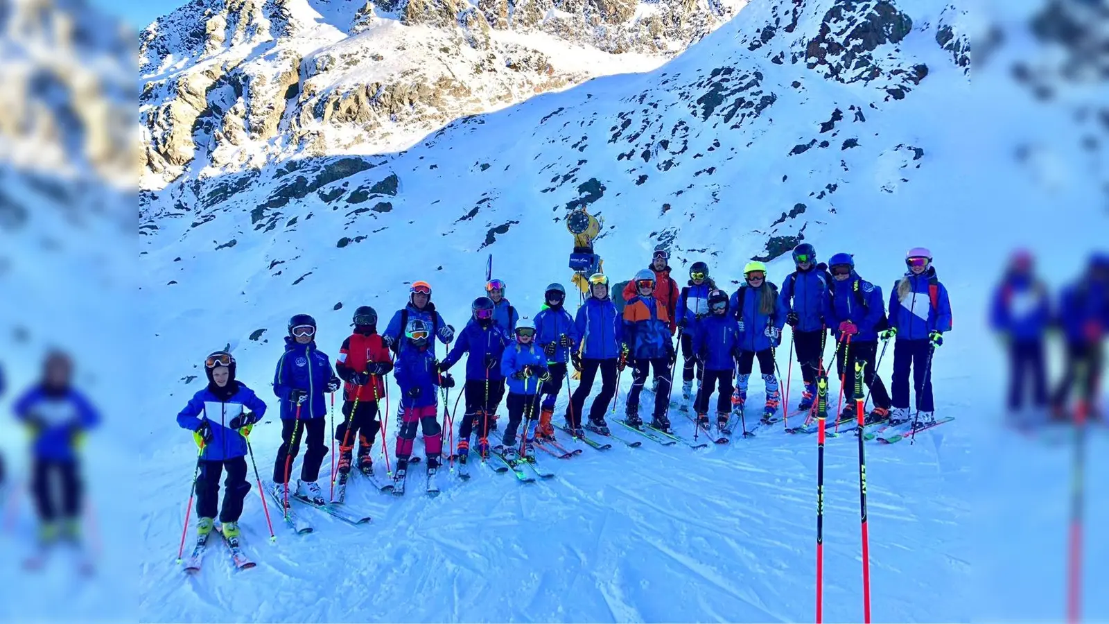 Die Kirchheimer Skifahrer beim Training am Stubaier Gletscher. (Foto: Verein)