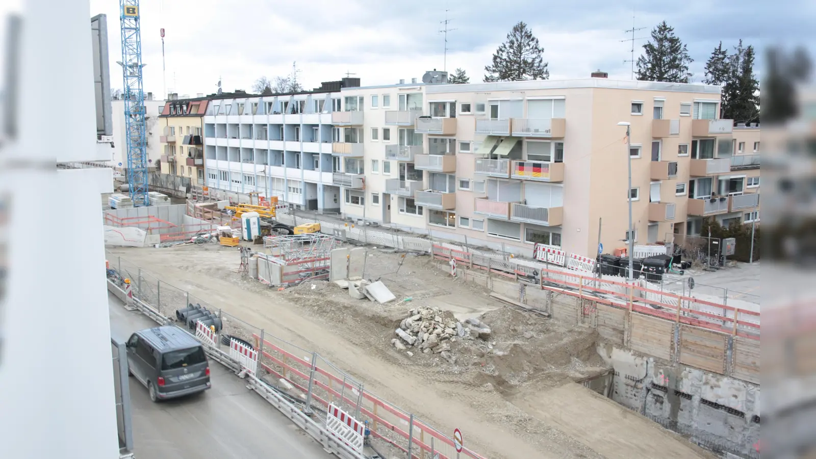 Die Gotthardstraße gegenwärtig: eine Großbaustelle. (Foto: job)