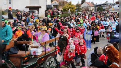 Ganz Mauern ist am Faschingssonntag auf den Beinen. (Foto: M. Hartig-Bauer/ar)