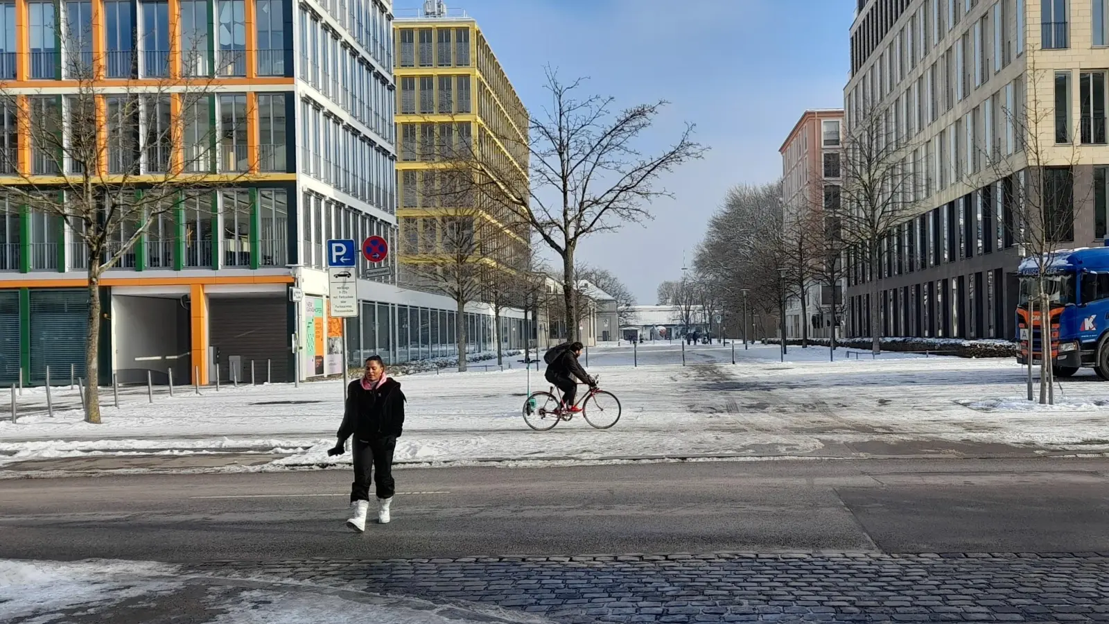 Nach langem Warten wird der Bürgerwunsch für die Ganghoferstraße erfüllt. Demnächst soll der Zebrastreifen auf Höhe der Anglerstraße doch kommen.  (Foto: Beatrix Köber)